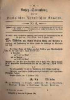 Gesetz-Sammlung für die Königlichen Preussischen Staaten. 1880.02.27 No6