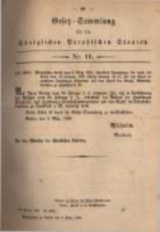 Gesetz-Sammlung für die Königlichen Preussischen Staaten. 1880.03.09 No11
