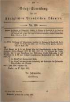 Gesetz-Sammlung für die Königlichen Preussischen Staaten. 1880.05.13 No20