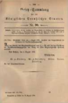 Gesetz-Sammlung für die Königlichen Preussischen Staaten. 1880.08.23 No30
