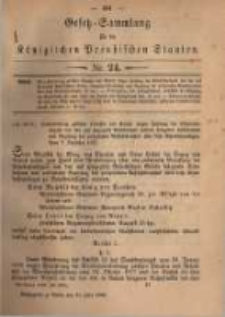 Gesetz-Sammlung für die Königlichen Preussischen Staaten. 1882.06.24 No24