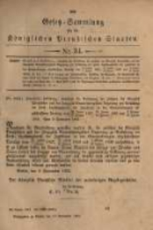 Gesetz-Sammlung f&uuml;r die K&ouml;niglichen Preussischen Staaten. 1882.11.10 No34
