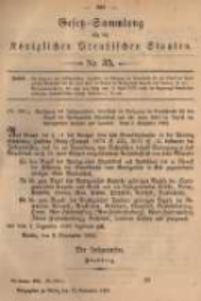 Gesetz-Sammlung für die Königlichen Preussischen Staaten. 1882.11.11 No35