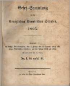 Gesetz-Sammlung für die Königlichen Preussischen Staaten. 1895.02.21 No5