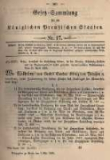 Gesetz-Sammlung für die Königlichen Preussischen Staaten. 1895.05.06 No17