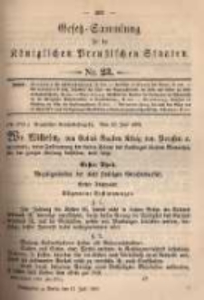 Gesetz-Sammlung f&uuml;r die K&ouml;niglichen Preussischen Staaten. 1895.07.11 No23