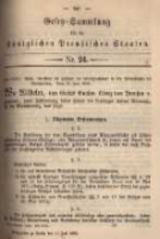 Gesetz-Sammlung für die Königlichen Preussischen Staaten. 1895.07.11 No24