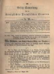 Gesetz-Sammlung f&uuml;r die K&ouml;niglichen Preussischen Staaten. 1895.08.05 No28