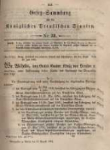Gesetz-Sammlung für die Königlichen Preussischen Staaten. 1895.08.12 No31