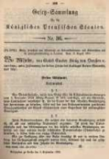 Gesetz-Sammlung für die Königlichen Preussischen Staaten. 1895.09.05 No36