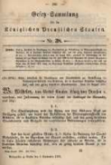 Gesetz-Sammlung f&uuml;r die K&ouml;niglichen Preussischen Staaten. 1895.09.05 No38