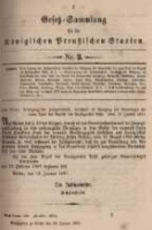 Gesetz-Sammlung für die Königlichen Preussischen Staaten. 1897.01.28 No2