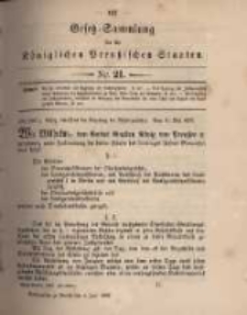 Gesetz-Sammlung für die Königlichen Preussischen Staaten. 1897.06.04 No21