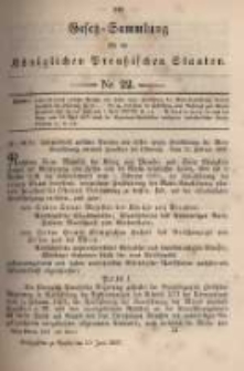Gesetz-Sammlung für die Königlichen Preussischen Staaten. 1897.06.10 No22