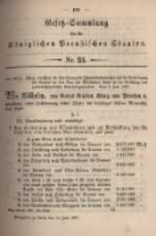Gesetz-Sammlung für die Königlichen Preussischen Staaten. 1897.06.14 No24