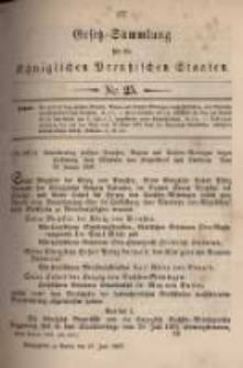 Gesetz-Sammlung für die Königlichen Preussischen Staaten. 1897.06.21 No25