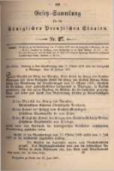 Gesetz-Sammlung für die Königlichen Preussischen Staaten. 1897.06.30 No27