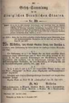 Gesetz-Sammlung für die Königlichen Preussischen Staaten. 1897.09.06 No39