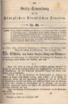Gesetz-Sammlung f&uuml;r die K&ouml;niglichen Preussischen Staaten. 1897.09.08 No40