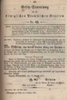 Gesetz-Sammlung für die Königlichen Preussischen Staaten. 1897.10.04 No42