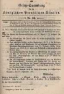 Gesetz-Sammlung für die Königlichen Preussischen Staaten. 1897.10.11 No44
