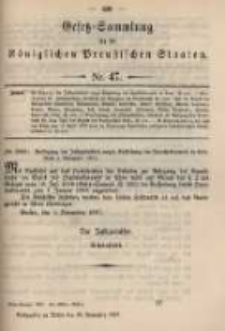 Gesetz-Sammlung für die Königlichen Preussischen Staaten. 1897.11.29 No47