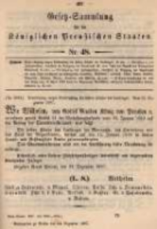 Gesetz-Sammlung für die Königlichen Preussischen Staaten. 1897.12.24 No48