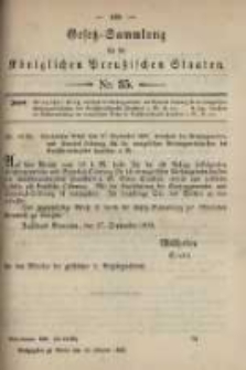 Gesetz-Sammlung f&uuml;r die K&ouml;niglichen Preussischen Staaten. 1899.10.19 No35