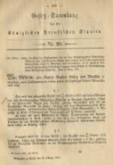Gesetz-Sammlung für die Königlichen Preussischen Staaten. 1878.10.30 No28