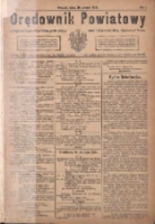 Orędownik Powiatowy: urzędowy organ dla powiatu grodziskiego oraz miast Grodziska, Opalenicy i Buku 1920.01.10 R.1 Nr3