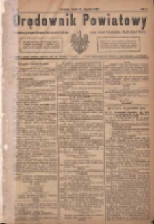 Orędownik Powiatowy: urzędowy organ dla powiatu grodziskiego oraz miast Grodziska, Opalenicy i Buku 1920.01.14 R.1 Nr4