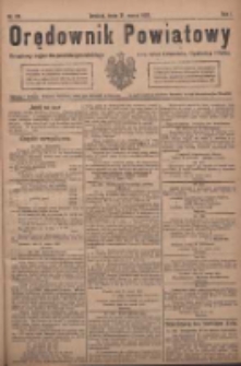 Orędownik Powiatowy: urzędowy organ dla powiatu grodziskiego oraz miast Grodziska, Opalenicy i Buku 1920.03.31 R.1 Nr26
