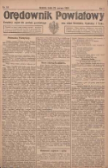 Orędownik Powiatowy: urzędowy organ dla powiatu grodziskiego oraz miast Grodziska, Opalenicy i Buku 1920.06.23 R.1 Nr50