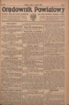 Orędownik Powiatowy: urzędowy organ dla powiatu grodziskiego oraz miast Grodziska, Opalenicy i Buku 1920.08.04 R.1 Nr62
