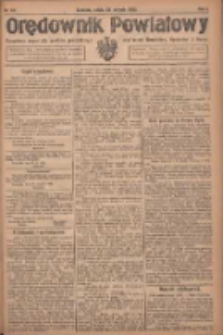 Orędownik Powiatowy: urzędowy organ dla powiatu grodziskiego oraz miast Grodziska, Opalenicy i Buku 1920.08.28 R.1 Nr69