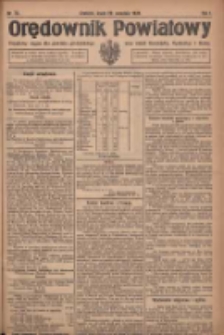 Orędownik Powiatowy: urzędowy organ dla powiatu grodziskiego oraz miast Grodziska, Opalenicy i Buku 1920.09.22 R.1 Nr76