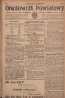 Orędownik Powiatowy: urzędowy organ dla powiatu grodziskiego oraz miast Grodziska, Opalenicy i Buku 1920.09.25 R.1 Nr77