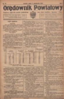 Orędownik Powiatowy: urzędowy organ dla powiatu grodziskiego oraz miast Grodziska, Opalenicy i Buku 1920.10.02 R.1 Nr79