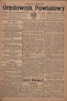 Orędownik Powiatowy: urzędowy organ dla powiatu grodziskiego oraz miast Grodziska, Opalenicy i Buku 1920.11.13 R.1 Nr91