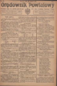 Orędownik Powiatowy: urzędowy organ dla powiatu grodziskiego oraz miast Grodziska, Opalenicy i Buku 1920.11.20 R.1 Nr93