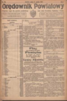Orędownik Powiatowy: urzędowy organ dla powiatu grodziskiego oraz miast Grodziska, Opalenicy i Buku 1920.12.11 R.1 Nr99