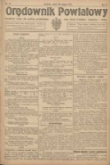 Orędownik Powiatowy: urzędowy organ dla powiatu grodziskiego oraz miast Grodziska, Opalenicy i Buku 1921.02.26 R.2 Nr17