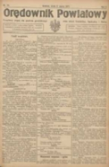 Orędownik Powiatowy: urzędowy organ dla powiatu grodziskiego oraz miast Grodziska, Opalenicy i Buku 1921.03.02 R.2 Nr18