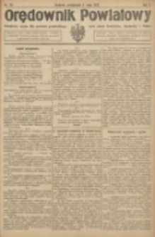 Orędownik Powiatowy: urzędowy organ dla powiatu grodziskiego oraz miast Grodziska, Opalenicy i Buku 1921.05.02 R.2 Nr36