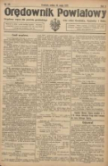 Orędownik Powiatowy: urzędowy organ dla powiatu grodziskiego oraz miast Grodziska, Opalenicy i Buku 1921.05.14 R.2 Nr39
