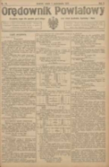 Orędownik Powiatowy: urzędowy organ dla powiatu grodziskiego oraz miast Grodziska, Opalenicy i Buku 1921.10.01 R.2 Nr79