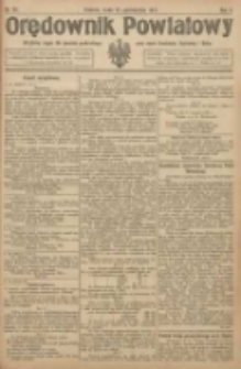 Orędownik Powiatowy: urzędowy organ dla powiatu grodziskiego oraz miast Grodziska, Opalenicy i Buku 1921.10.19 R.2 Nr84