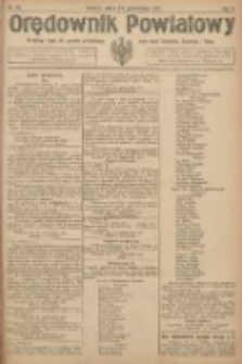 Orędownik Powiatowy: urzędowy organ dla powiatu grodziskiego oraz miast Grodziska, Opalenicy i Buku 1921.10.22 R.2 Nr85