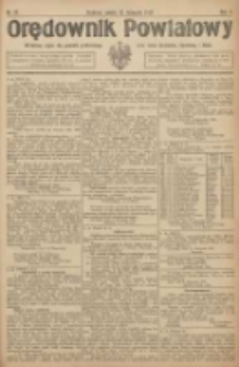 Orędownik Powiatowy: urzędowy organ dla powiatu grodziskiego oraz miast Grodziska, Opalenicy i Buku 1921.11.12 R.2 Nr91