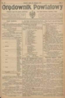 Orędownik Powiatowy: urzędowy organ dla powiatu grodziskiego oraz miast Grodziska, Opalenicy i Buku 1921.11.16 R.2 Nr92